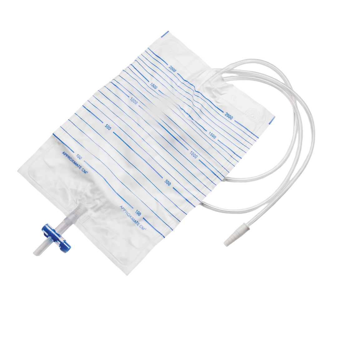 Worek do dobowej zbiórki moczu z zaworem spustowym T