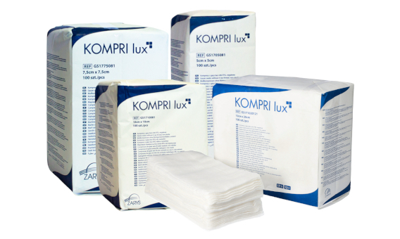 kompresy gazowe niejałowe kompri lux